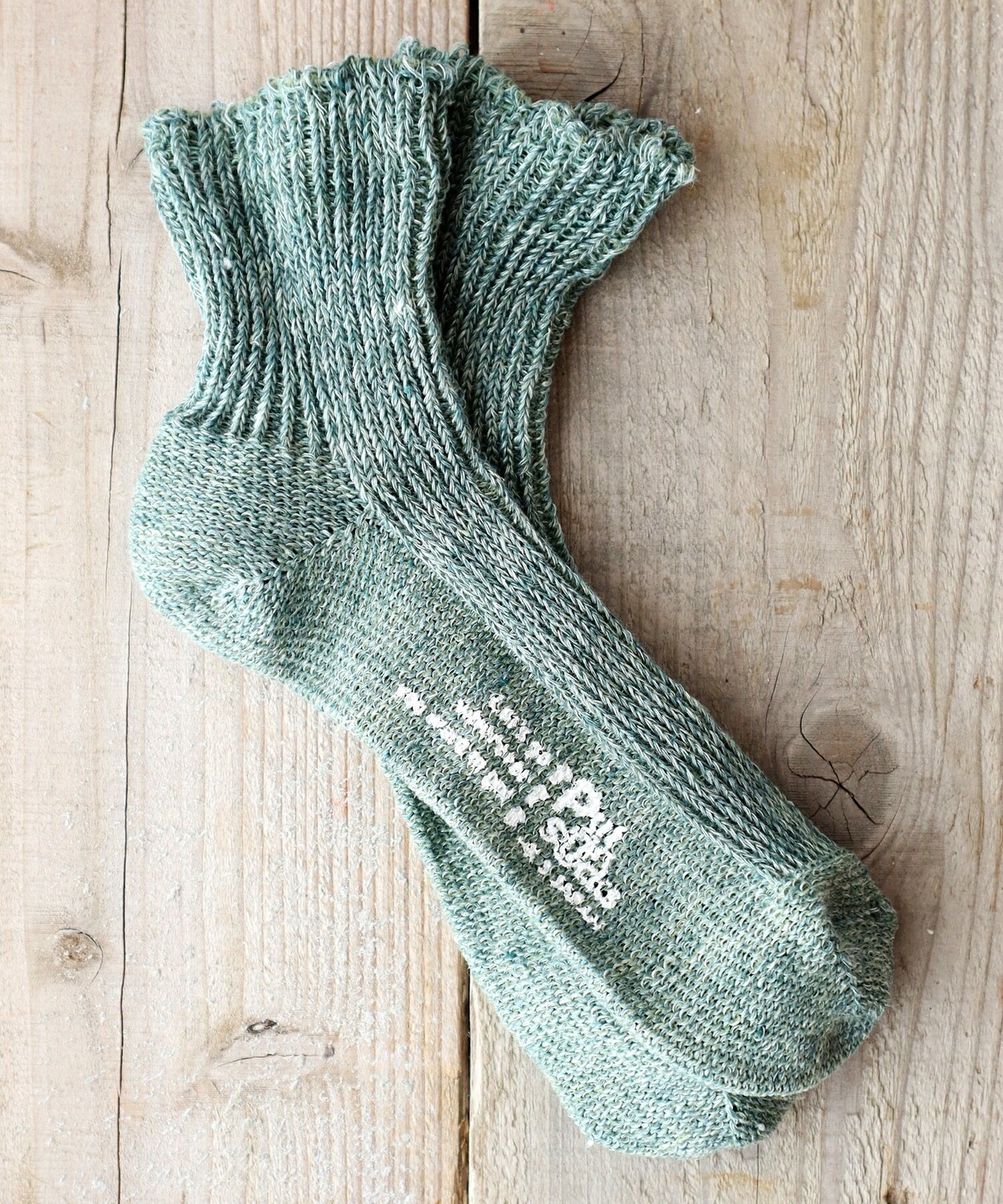 Put on socks(プットオンソックス)"Sea glass"シーグラス リネンソックス(12 COLOR)【2025年春夏新作☆数量限定生産！】【麻 リネン混紡率 94％ 足底部分を裏編み 冷えとり】【日本製】