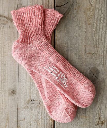 Put on socks(プットオンソックス)"Sea glass"シーグラス リネンソックス(12 COLOR)【2025年春夏新作☆数量限定生産！】【麻 リネン混紡率 94％ 足底部分を裏編み 冷えとり】【日本製】