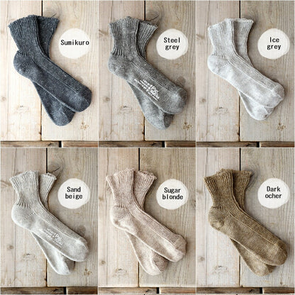 Put on socks(プットオンソックス)"Sea glass"シーグラス リネンソックス(12 COLOR)【2025年春夏新作☆数量限定生産！】【麻 リネン混紡率 94％ 足底部分を裏編み 冷えとり】【日本製】