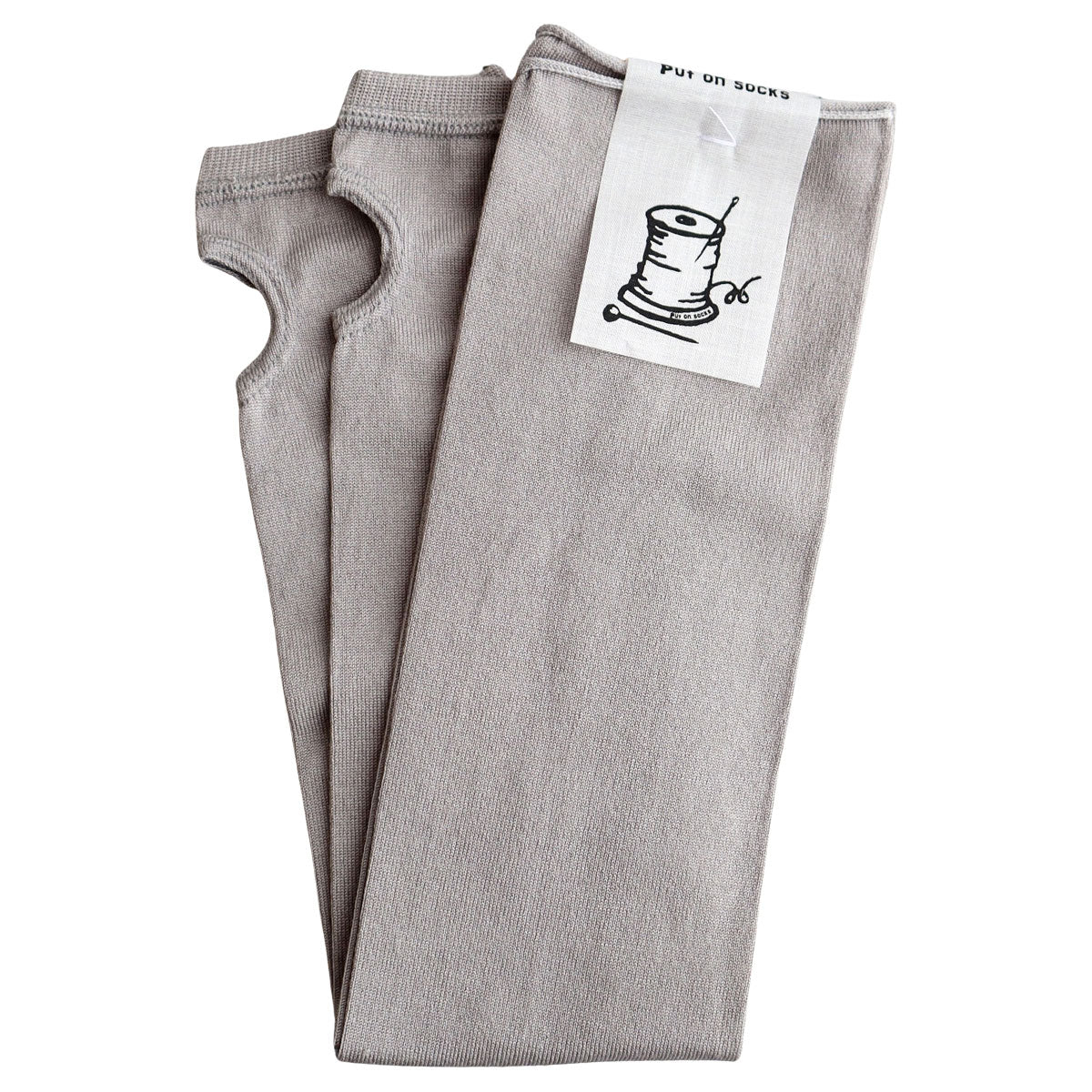 Put on socks プットオンソックス シルク アームカバー UVカット 天然の接触冷感 "Shade Silk" シェード絹69%(全4色) 日本製 通気性 吸放湿性 抗菌防臭 春夏 数量限定