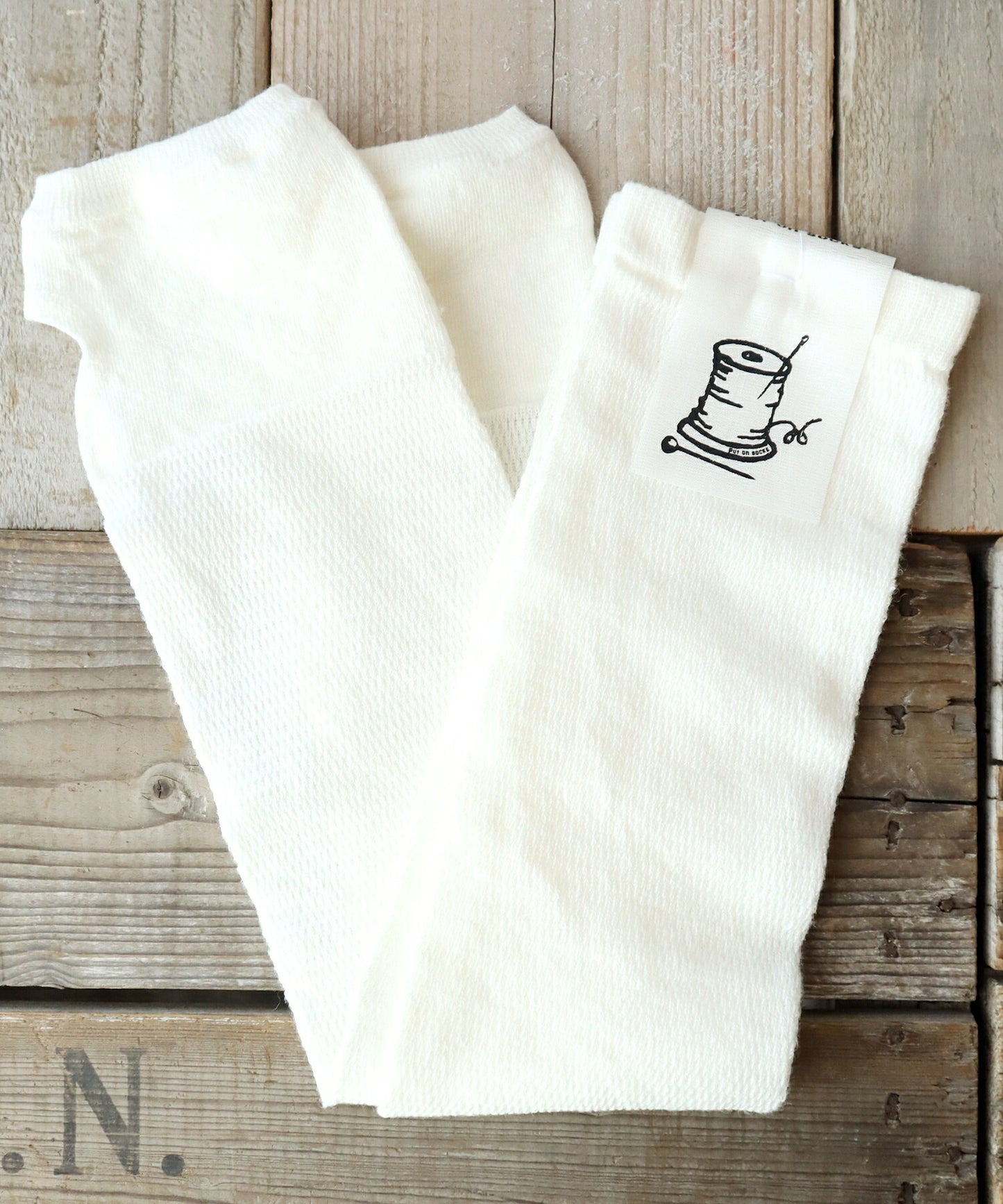 Put on socks(プットオンソックス)"Shade"シェード リネンアームカバー(9 COLOR)【2025年春夏新作☆数量限定生産！】【リネン混紡率 79％ 冷房対策 放湿・抗菌】【日本製】