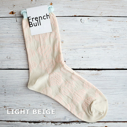 French Bull(フレンチブル)No.11-23277 シエニソックス(3色)【数量限定生産 手書きタッチのキノコ柄 締め付け感が少なく快適 シルケットの綿糸】