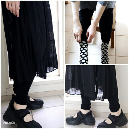 Put on socks(プットオンソックス)"Sieve"シーヴ リネンレギンス(6 COLOR)【メランジ杢 リネン麻 重ね履き あったか 無地 防寒 冷房対策 汗取り 冷えとり】【日本製】