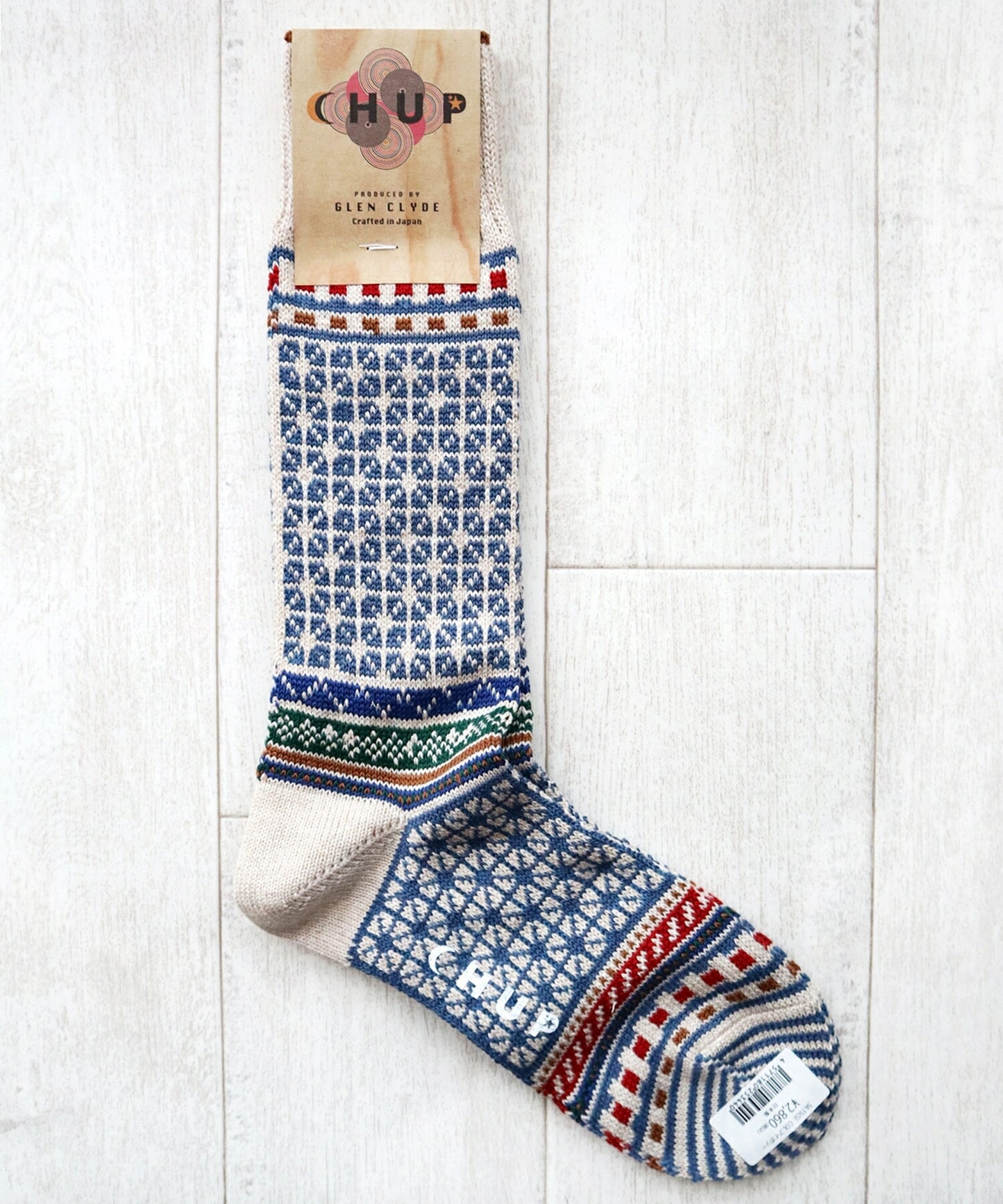 CHUP(チュプ)"SILTS(シルツ)"ラトビアのミトン柄ソックス(3色)【数量限定生産】【日本製】【再入荷無し drynova(ドライノヴァ) 丈夫 フェアアイル柄 2サイズ 海外人気】
