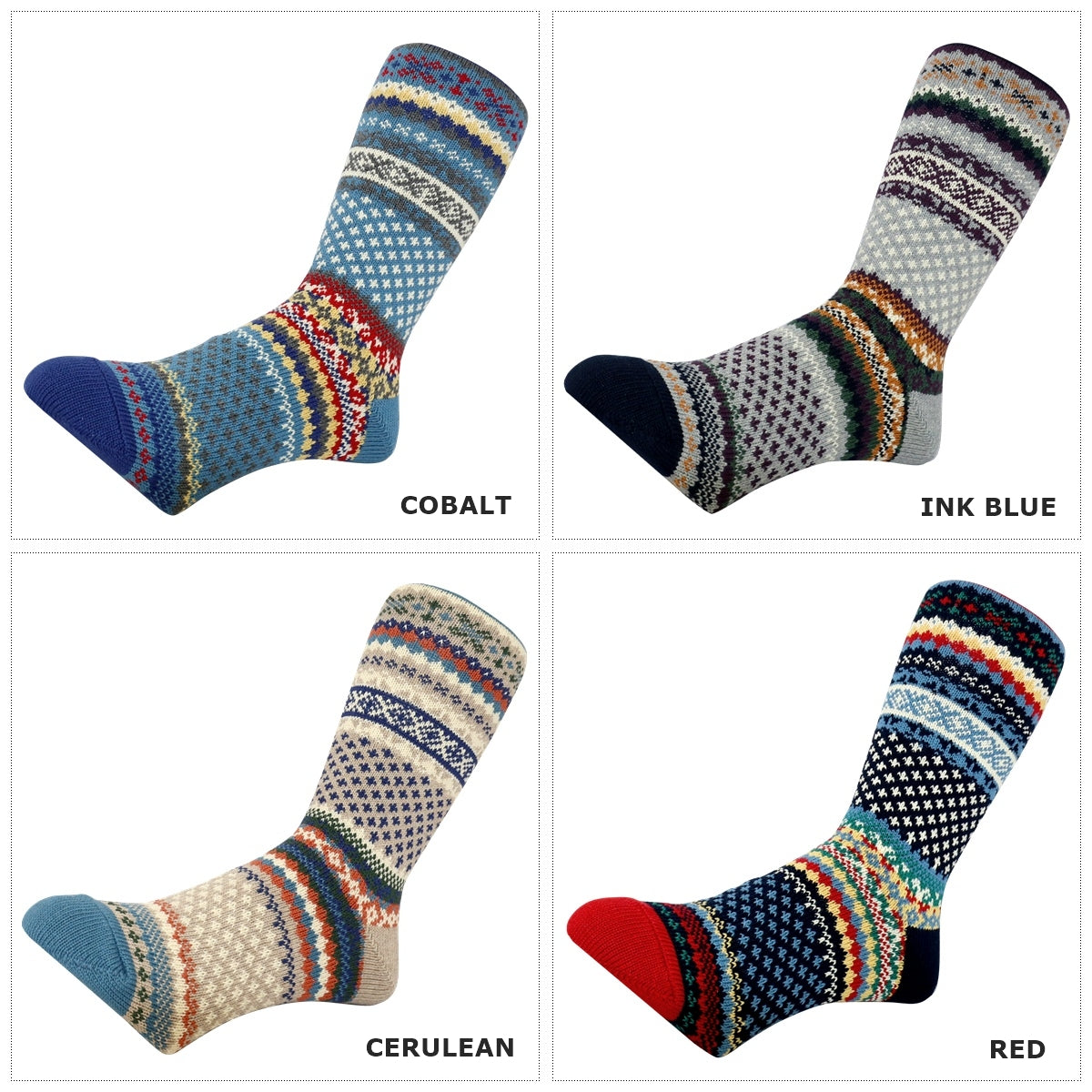 CHUP(チュプ) "SKOG(スコッグ)" ソックス(4色×2サイズ) 【2025-26年秋冬☆数量限定生産 日本製 再入荷無し 丈夫 適度な厚み フェアアイル柄 ノルディック柄 ナバホ柄】