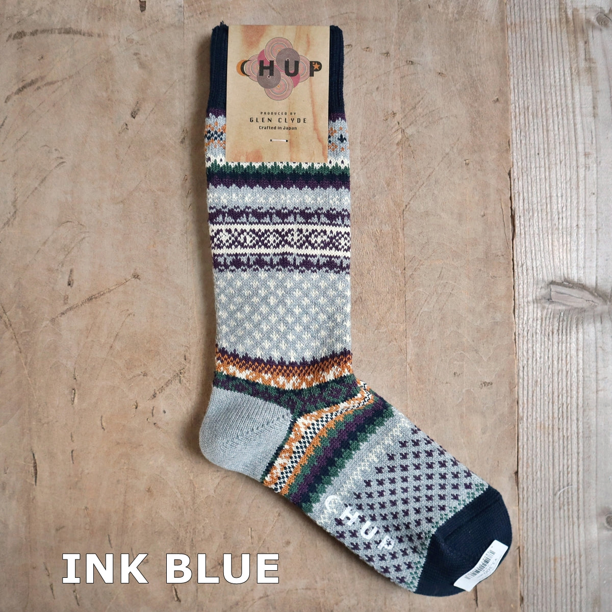 CHUP(チュプ) "SKOG(スコッグ)" ソックス(4色×2サイズ) 【2025-26年秋冬☆数量限定生産 日本製 再入荷無し 丈夫 適度な厚み フェアアイル柄 ノルディック柄 ナバホ柄】
