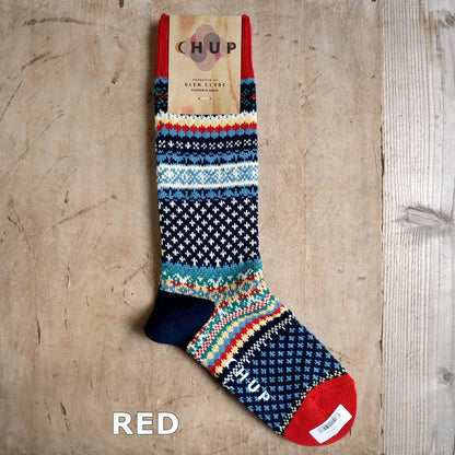 CHUP(チュプ) "SKOG(スコッグ)" ソックス(4色×2サイズ) 【2025-26年秋冬☆数量限定生産 日本製 再入荷無し 丈夫 適度な厚み フェアアイル柄 ノルディック柄 ナバホ柄】