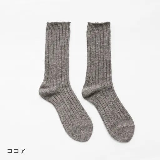 French Bull(フレンチブル)No.10-08000 スラックソックス(3色)【冷えとりシリーズ レディース 靴下 無地 防縮ウール使用 綿麻 汗取り 重ね履き 暖かい 日本製】