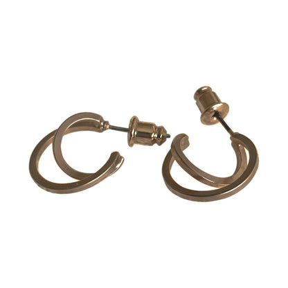 【数量限定生産！】THE RING DESIGN FACTORY "Small Lines" Pierced earrings スモールライン デザインピアス 【マットな質感 キズが目立ちにくい ギフト】