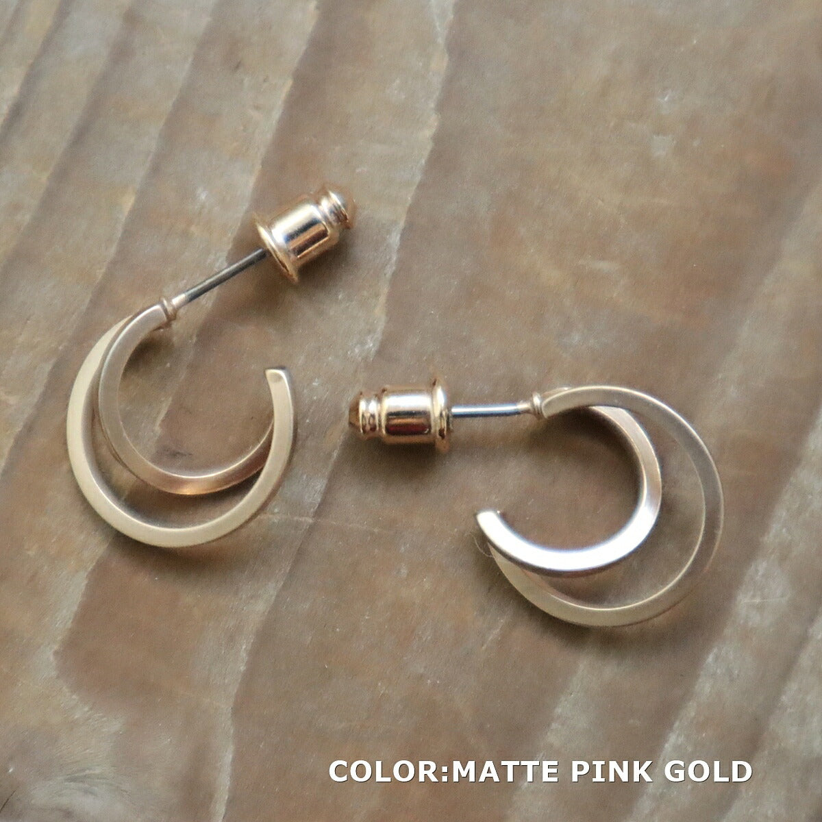 【数量限定生産！】THE RING DESIGN FACTORY "Small Lines" Pierced earrings スモールライン デザインピアス 【マットな質感 キズが目立ちにくい ギフト】