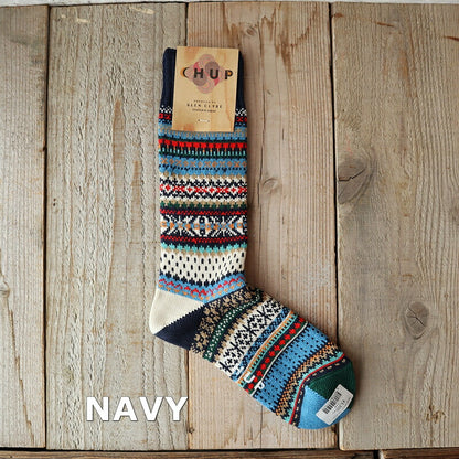 CHUP(チュプ)"SNOW DROP(スノードロップ)"ソックス(4色)【日本製】【再入荷無し 丈夫 フェアアイル柄・ノルディック柄 2サイズ 海外人気】