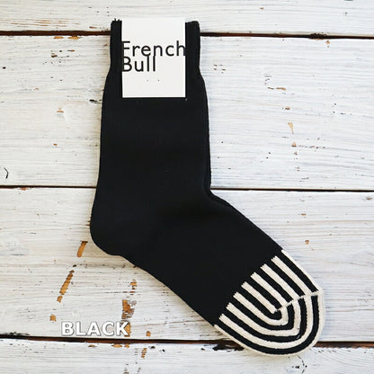 French Bull(フレンチブル)No.11-24103 スパイヤソックス(3色)【2024年春夏新作☆数量限定生産！】【渦巻きのようなストライプ柄 柔らかな綿糸 厚手 日本製】