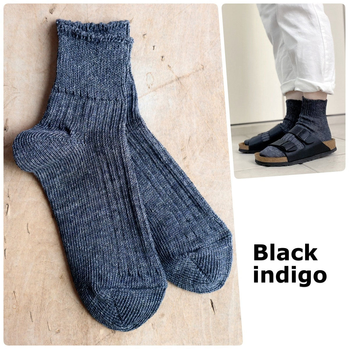 Put on socks(プットオンソックス)"Sun-Kissed" サンキスト リネンリブショートソックス(9 COLOR) オールシーズン快適 天然素材 麻93% メランジカラー ヴィンテージ機 合わせやすい 締め付けにくい 日本製 MADE IN JAPAN