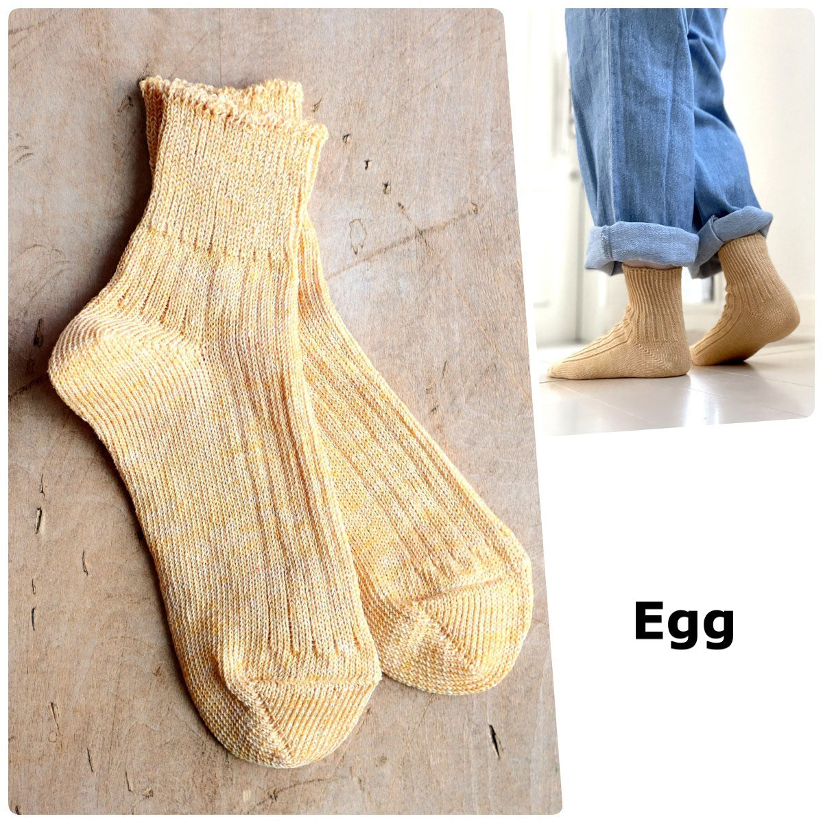 Put on socks(プットオンソックス)"Sun-Kissed" サンキスト リネンリブショートソックス(9 COLOR) オールシーズン快適 天然素材 麻93% メランジカラー ヴィンテージ機 合わせやすい 締め付けにくい 日本製 MADE IN JAPAN