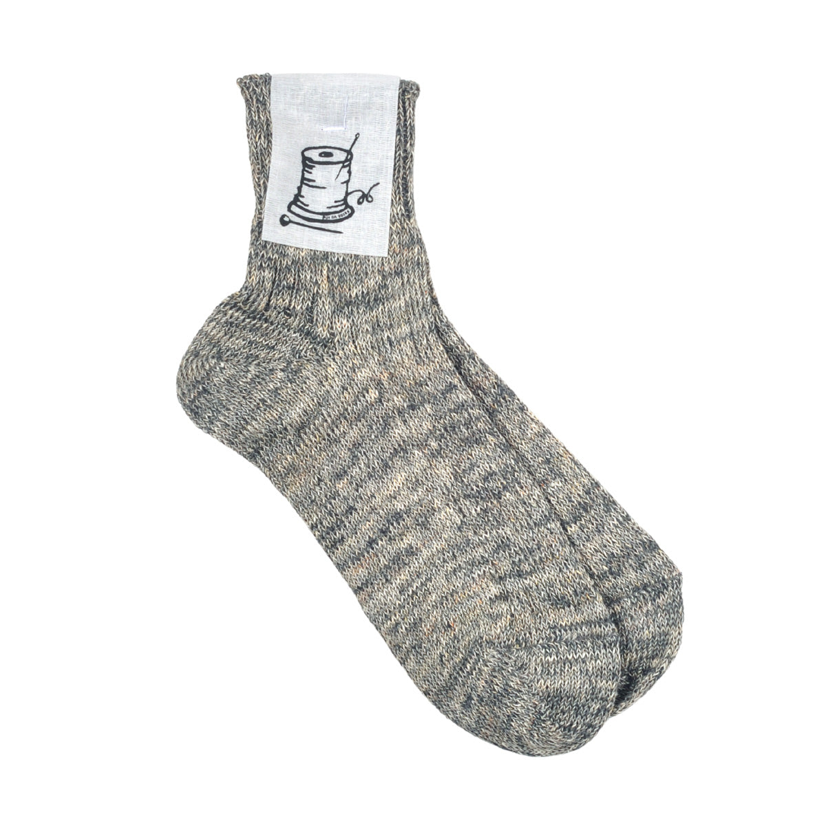 Put on socks(プットオンソックス)"Sun-Kissed" サンキスト リネンリブショートソックス(9 COLOR) オールシーズン快適 天然素材 麻93% メランジカラー ヴィンテージ機 合わせやすい 締め付けにくい 日本製 MADE IN JAPAN