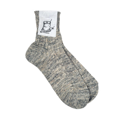 Put on socks(プットオンソックス)"Sun-Kissed" サンキスト リネンリブショートソックス(9 COLOR) オールシーズン快適 天然素材 麻93% メランジカラー ヴィンテージ機 合わせやすい 締め付けにくい 日本製 MADE IN JAPAN