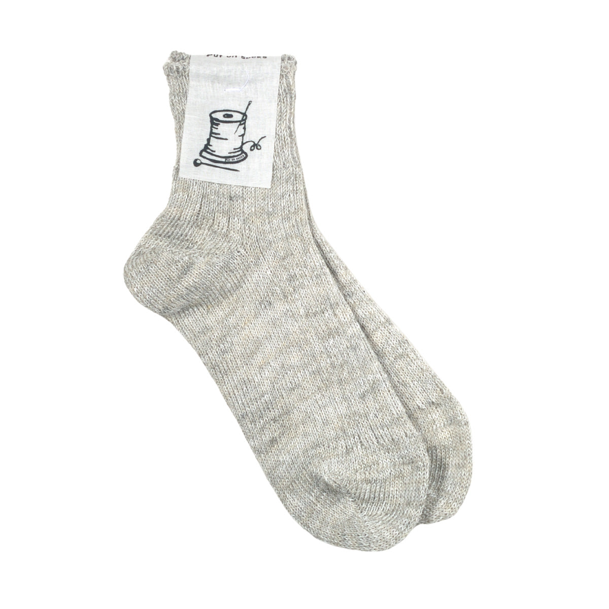 Put on socks(プットオンソックス)"Sun-Kissed" サンキスト リネンリブショートソックス(9 COLOR) オールシーズン快適 天然素材 麻93% メランジカラー ヴィンテージ機 合わせやすい 締め付けにくい 日本製 MADE IN JAPAN