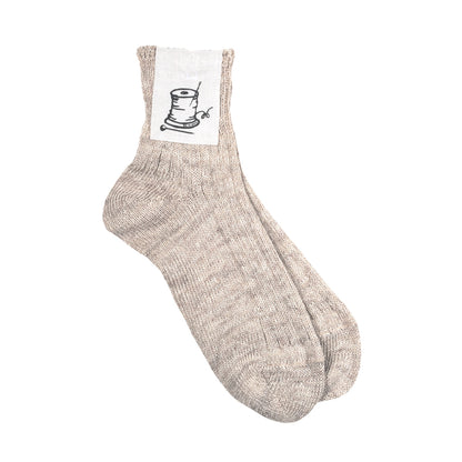 Put on socks(プットオンソックス)"Sun-Kissed" サンキスト リネンリブショートソックス(9 COLOR) オールシーズン快適 天然素材 麻93% メランジカラー ヴィンテージ機 合わせやすい 締め付けにくい 日本製 MADE IN JAPAN
