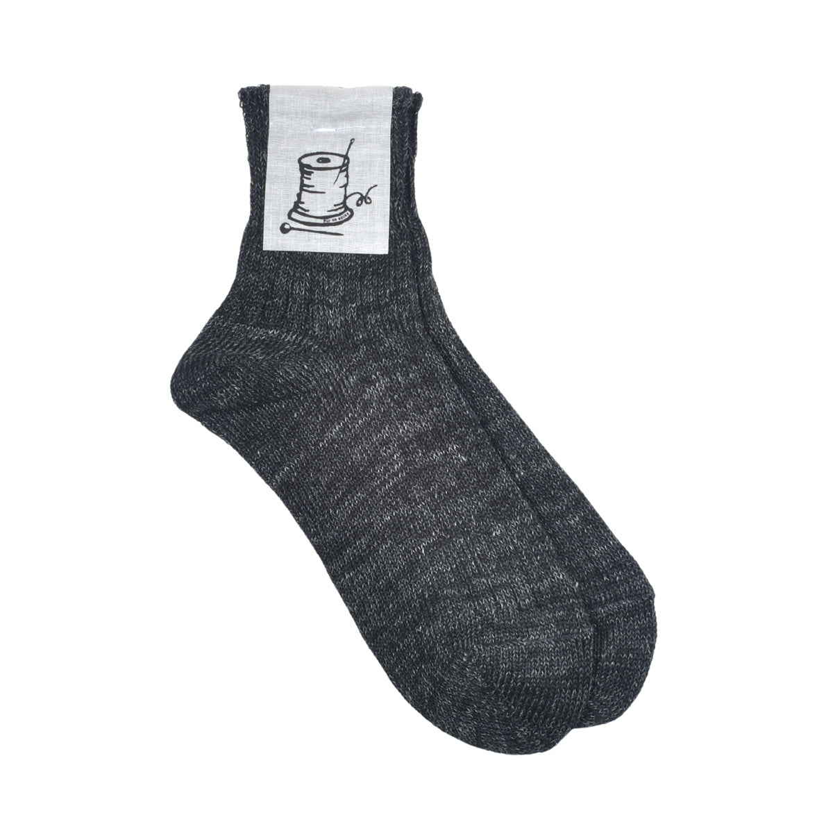 Put on socks(プットオンソックス)"Sun-Kissed" サンキスト リネンリブショートソックス(9 COLOR) オールシーズン快適 天然素材 麻93% メランジカラー ヴィンテージ機 合わせやすい 締め付けにくい 日本製 MADE IN JAPAN