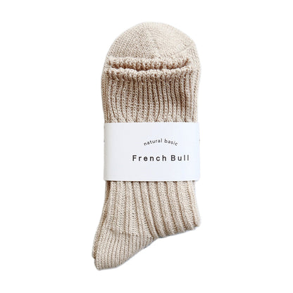 French Bull(フレンチブル)No.01-0151 サニーソックス(11色)【リネン麻 ショート丈 カラーバリエ 冷えとり】