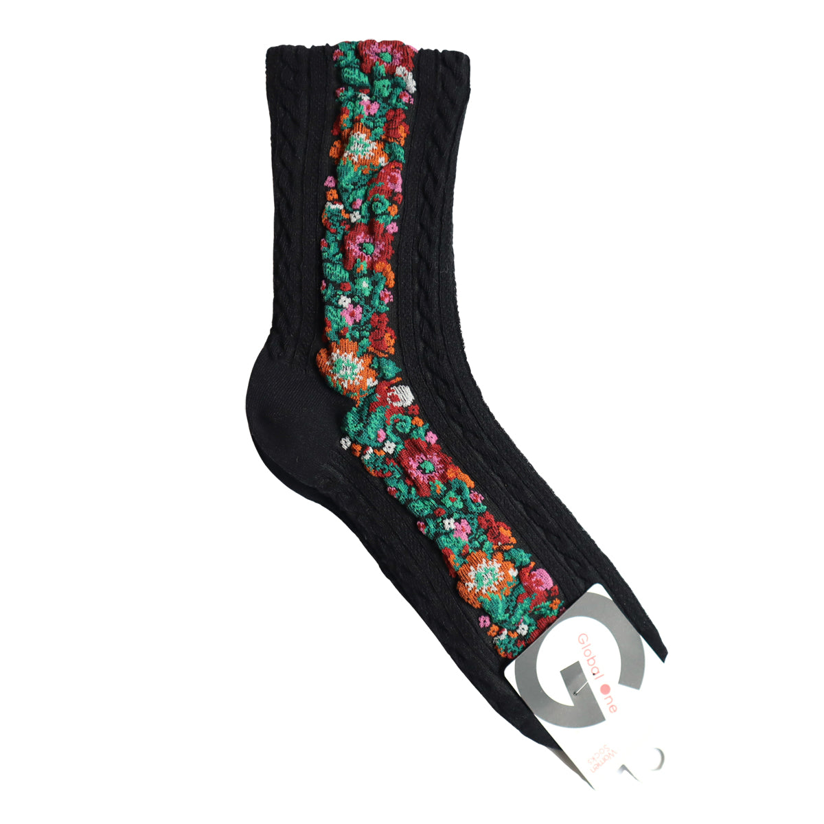 TIROLEAN SOCKS チロリアン柄コットンソックス(5色) 【2025-26年秋冬 数量限定 綿 チロリアンテープ 程良い厚み 凸凹 立体的 フロッキー ワッフル ジャガード編み 韓国】