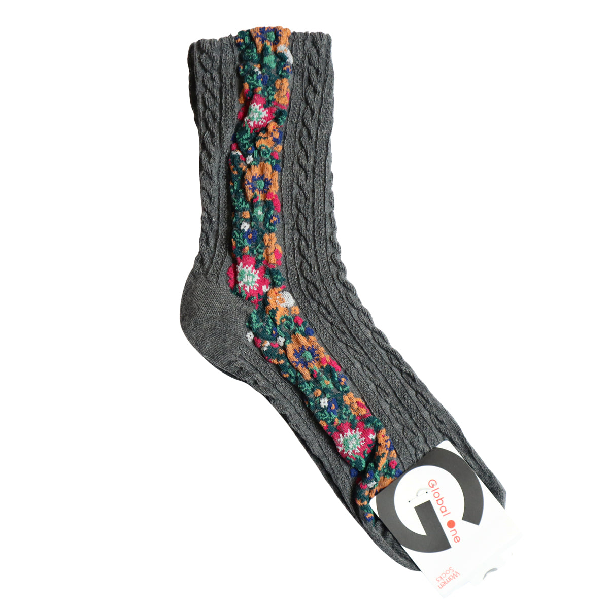 TIROLEAN SOCKS チロリアン柄コットンソックス(5色) 【2025-26年秋冬 数量限定 綿 チロリアンテープ 程良い厚み 凸凹 立体的 フロッキー ワッフル ジャガード編み 韓国】