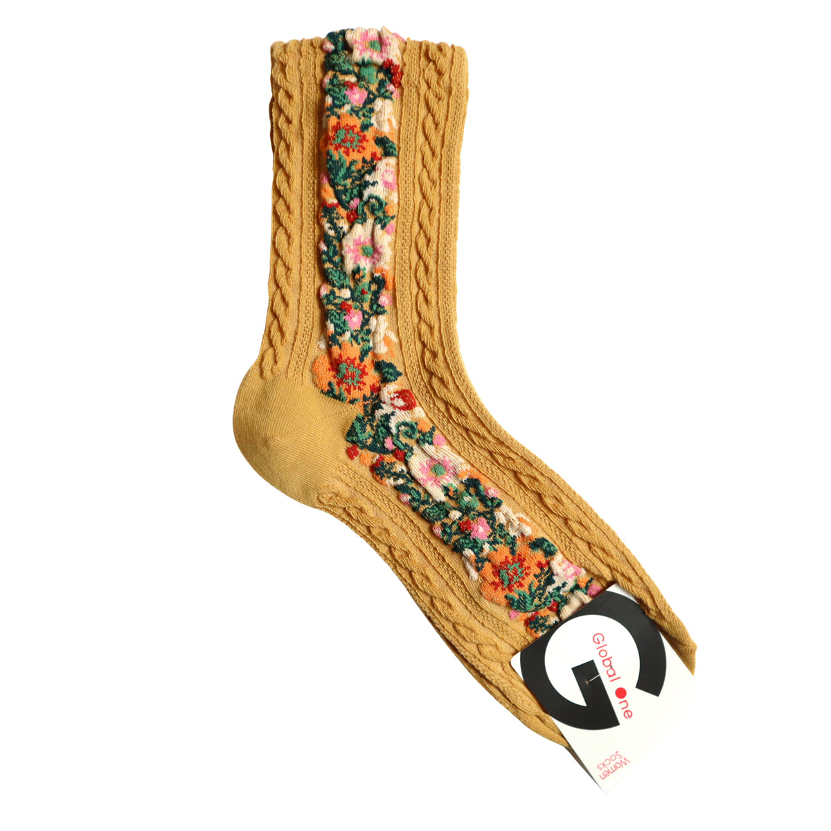 TIROLEAN SOCKS チロリアン柄コットンソックス(5色) 【2025-26年秋冬 数量限定 綿 チロリアンテープ 程良い厚み 凸凹 立体的 フロッキー ワッフル ジャガード編み 韓国】