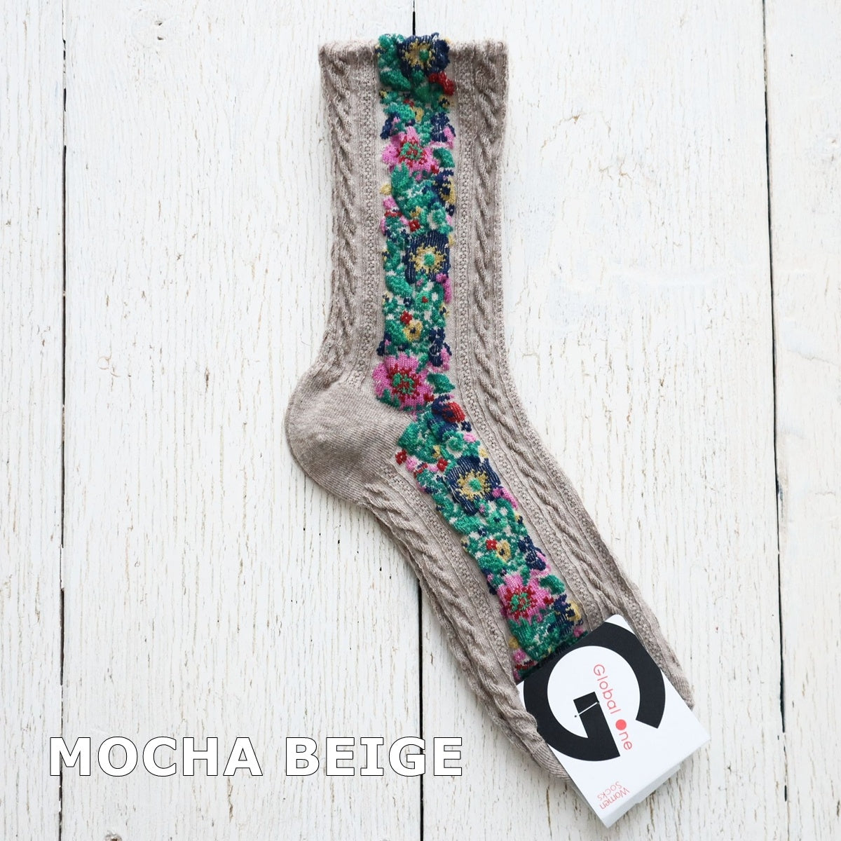 TIROLEAN SOCKS チロリアン柄コットンソックス(5色) 【2025-26年秋冬 数量限定 綿 チロリアンテープ 程良い厚み 凸凹 立体的 フロッキー ワッフル ジャガード編み 韓国】