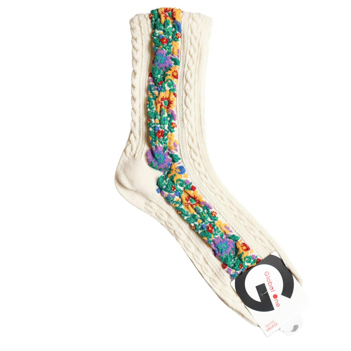 TIROLEAN SOCKS チロリアン柄コットンソックス(5色) 【2025-26年秋冬 数量限定 綿 チロリアンテープ 程良い厚み 凸凹 立体的 フロッキー ワッフル ジャガード編み 韓国】