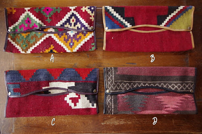 KILIM(キリム)【送料無料】【買い付け/1点物】オールドキリム ティッシュケース(8色)【ナバホ柄/ネイティブ柄/ウール/毛綿/エシカル】【手作り/HAND MADE】