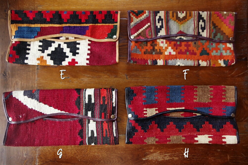 KILIM(キリム)【送料無料】【買い付け/1点物】オールドキリム ティッシュケース(8色)【ナバホ柄/ネイティブ柄/ウール/毛綿/エシカル】【手作り/HAND MADE】