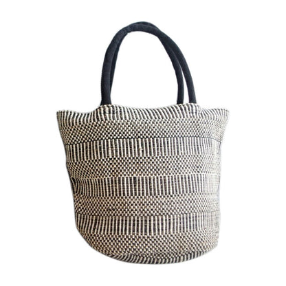 TARANGO(タランゴ)【2024年春夏☆】【FAIR TRADE/MADE IN BANGLADESH】ジュートトートバッグ(2色)【フェアトレード/ショルダーバッグ/バケーション/かごバッグ/夏バッグ/エコ/カジュアル/モノトーン/エシカル】【手作り/HAND MADE】