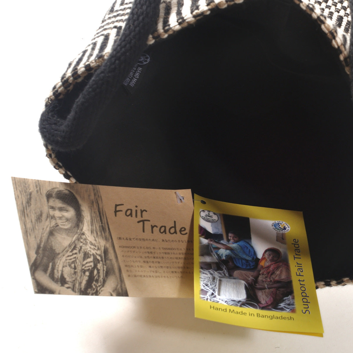 TARANGO(タランゴ) 【2022年春夏☆少量入荷！送料無料！】【FAIR TRADE/MADE IN BANGLADESH】ジュートショルダーかごバッグ(2柄)【フェアトレード/ショルダーバッグ/かごバッグ/夏バッグ/エコ/カジュアル/モノトーン】【手作り/HAND MADE】