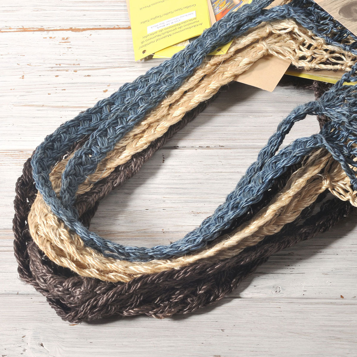 TARANGO(タランゴ)【FAIR TRADE/MADE IN BANGLADESH】ジュートヘンプ マクラメ カラートートバッグ(4色)【フェアトレード/ショルダーバッグ/かごバッグ/エコ/カジュアル/カラフル/エシカル】【手作り/HAND MADE】【少量入荷！送料無料！】