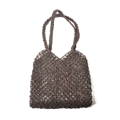 TARANGO(タランゴ)【FAIR TRADE/MADE IN BANGLADESH】ジュートヘンプ マクラメ カラートートバッグ(4色)【フェアトレード/ショルダーバッグ/かごバッグ/エコ/カジュアル/カラフル/エシカル】【手作り/HAND MADE】【少量入荷！送料無料！】