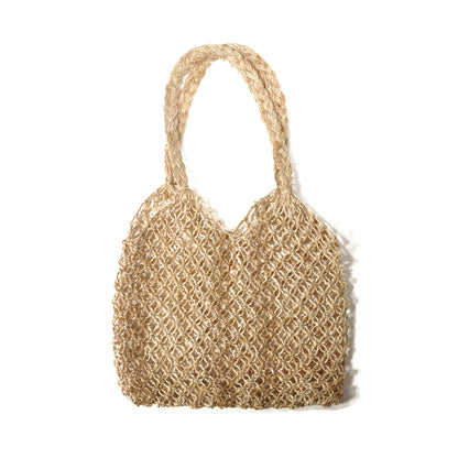 TARANGO(タランゴ)【FAIR TRADE/MADE IN BANGLADESH】ジュートヘンプ マクラメ カラートートバッグ(4色)【フェアトレード/ショルダーバッグ/かごバッグ/エコ/カジュアル/カラフル/エシカル】【手作り/HAND MADE】【少量入荷！送料無料！】