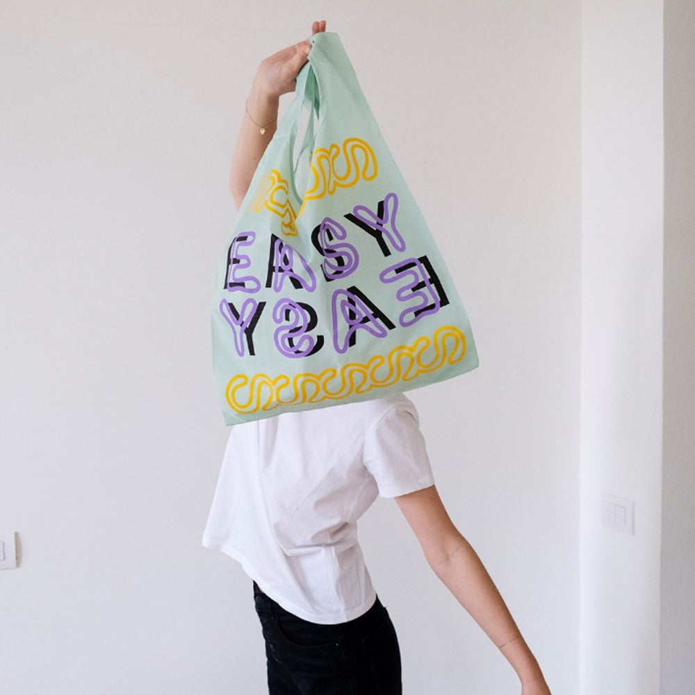 WOOD’D ウッド Reusable Foldable Shopping Bag フォルダブルバッグ 折畳み リユーザブル エコバッグ レジ袋型[約16L]