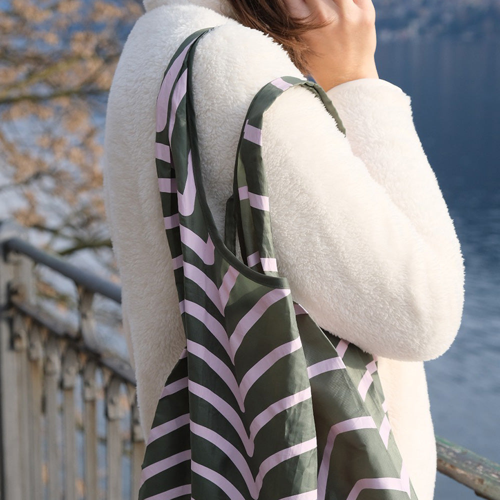 WOOD’D ウッド Reusable Foldable Shopping Bag フォルダブルバッグ 折畳み リユーザブル エコバッグ レジ袋型[約16L]