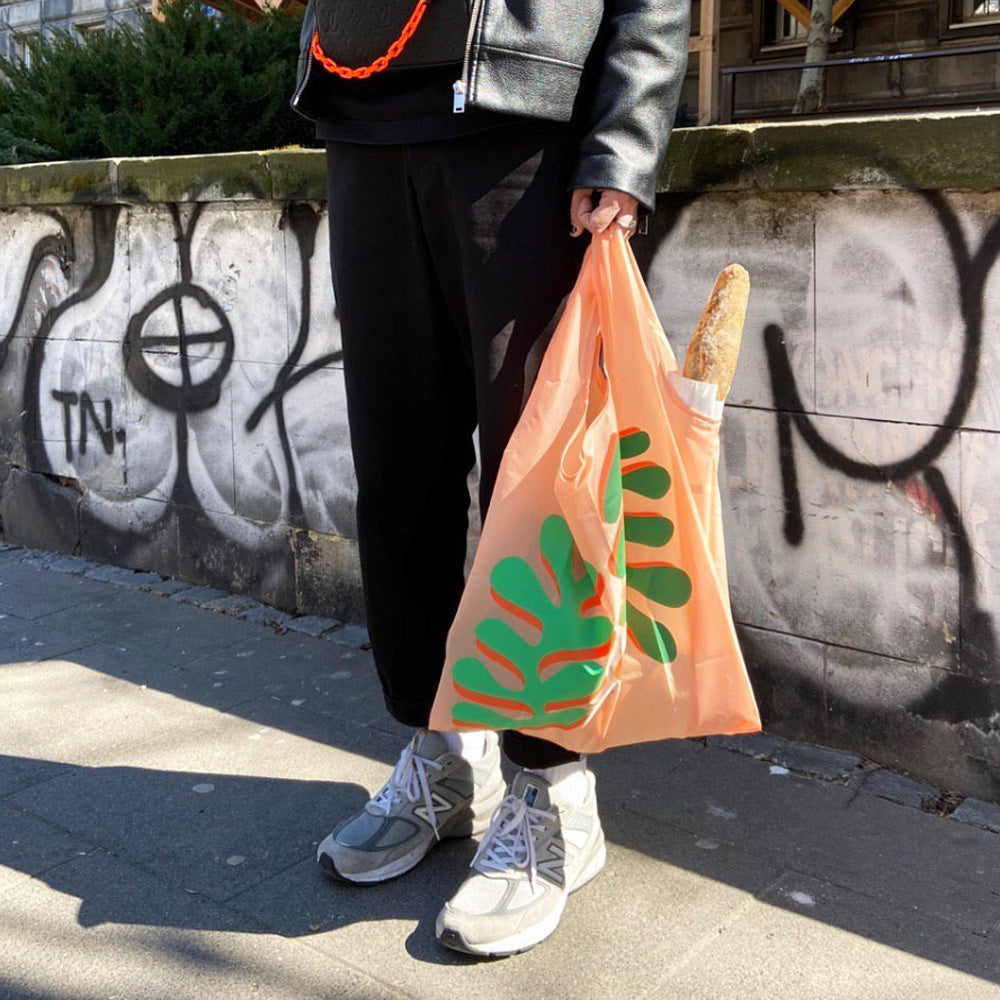 WOOD’D ウッド Reusable Foldable Shopping Bag フォルダブルバッグ 折畳み リユーザブル エコバッグ レジ袋型[約16L]