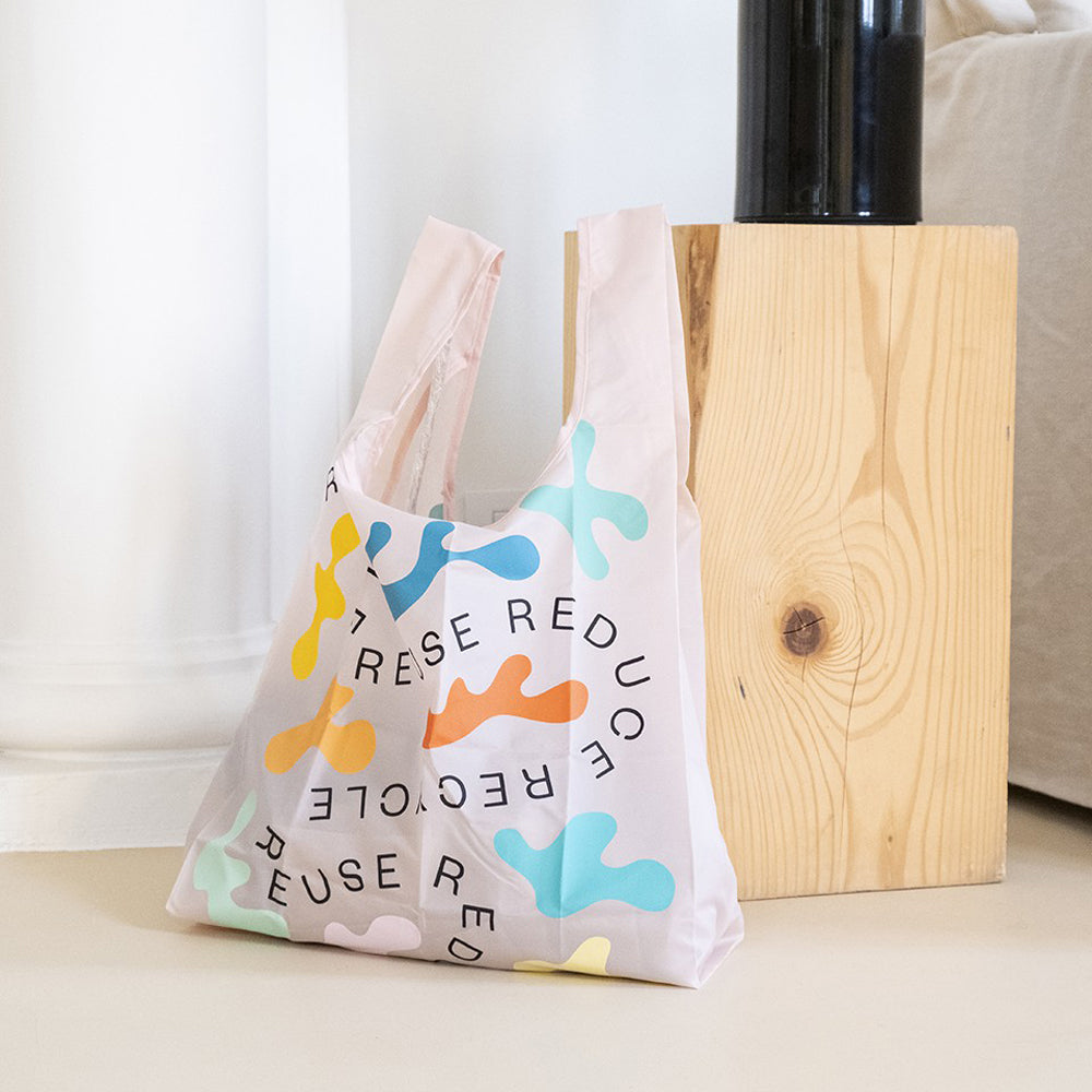 WOOD’D ウッド Reusable Foldable Shopping Bag フォルダブルバッグ 折畳み リユーザブル エコバッグ レジ袋型[約16L]