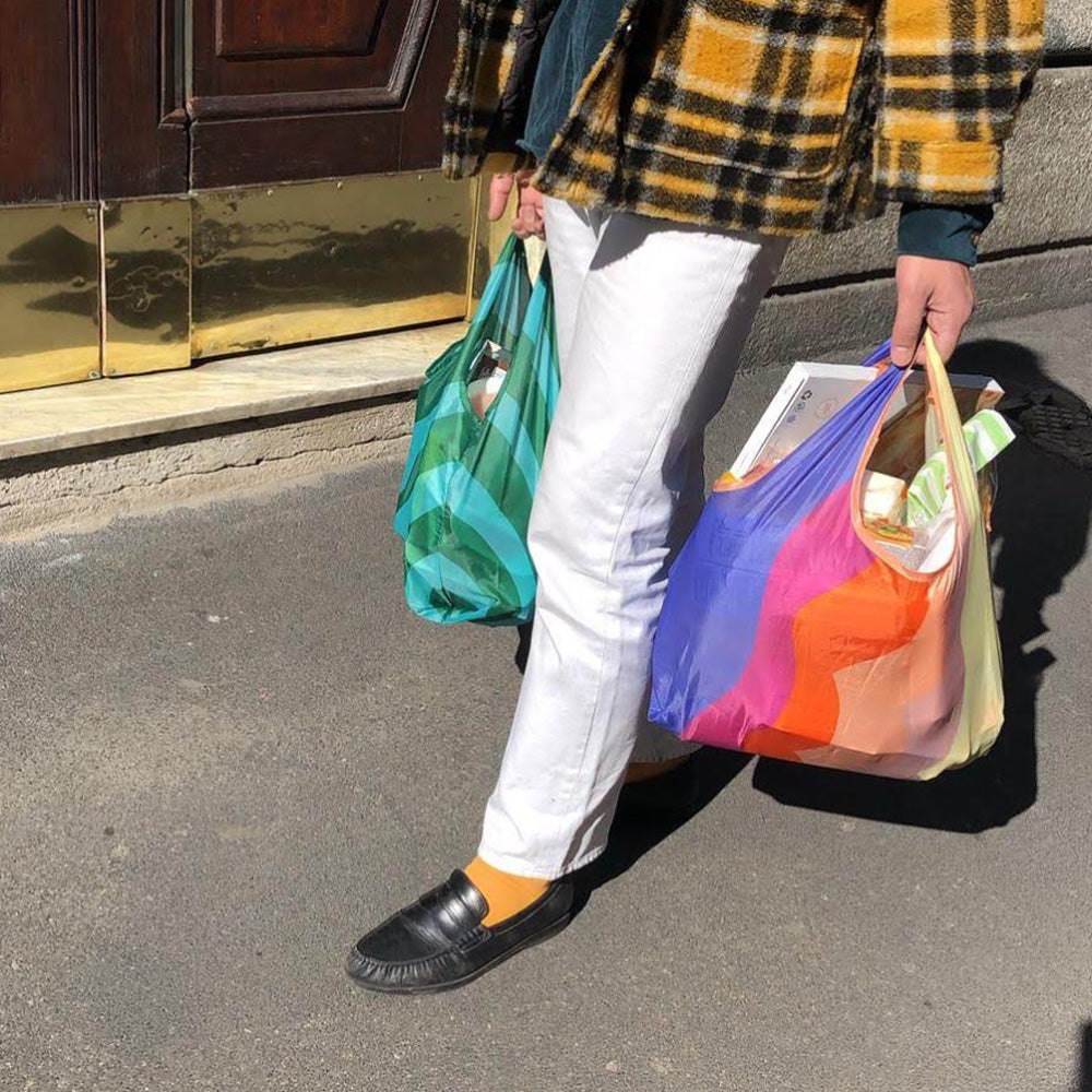 WOOD’D ウッド Reusable Foldable Shopping Bag フォルダブルバッグ 折畳み リユーザブル エコバッグ レジ袋型[約16L]