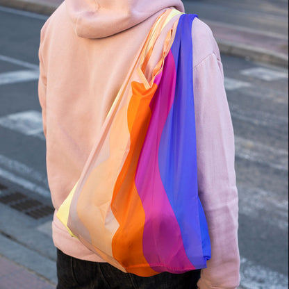 WOOD’D ウッド Reusable Foldable Shopping Bag フォルダブルバッグ 折畳み リユーザブル エコバッグ レジ袋型[約16L]